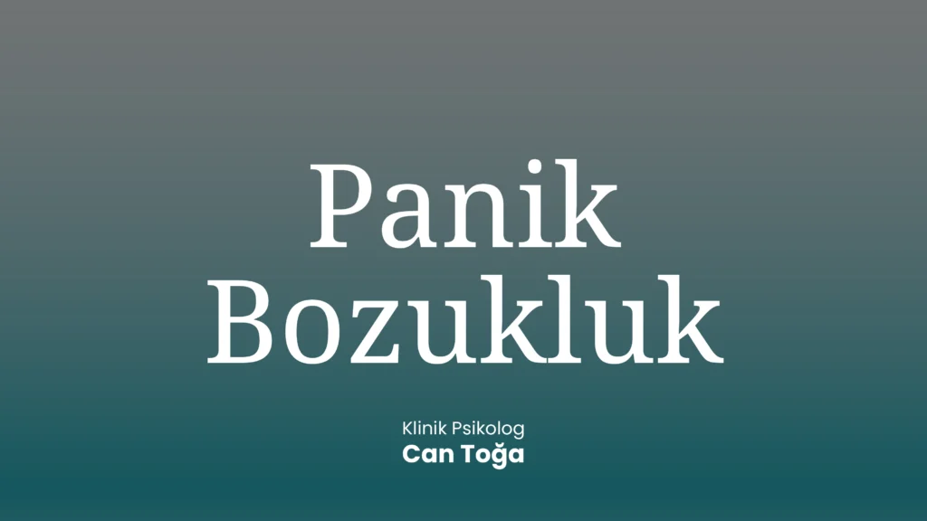 Panik Bozukluk